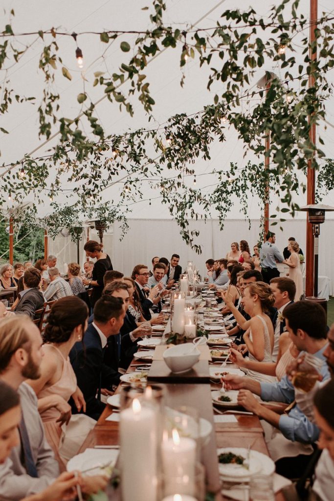 maine wedding venue tent